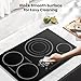 GASLAND Electric Cooktop 30 Inch, 4 Burners Radiant Glass Stove Top, ETL & FCC Certificated, Drop-in Ceramic Cooktop, Slide Touch Control, Child Safety Lock, Hot Surface Indicator, 240V