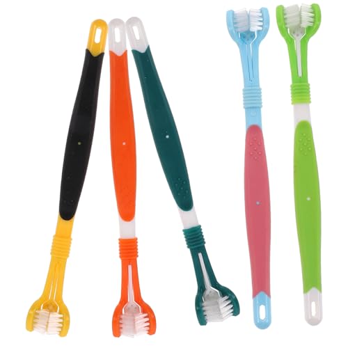 Cepillos de dientes para mascotas TOYANDONA para la rutina de aseo de perros en el hogar