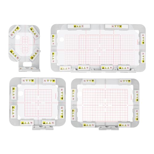 Image of Sew Tech Magnetic Embroidery Hoops for Brother PE900 PE800 SE1900 SE2000 SE2100Di PE770 NS1250E NS2750D NS2850D PE780D PE750D PE700 Innovis 1250 1200 Babylock Machine (4in1-AMK Set)