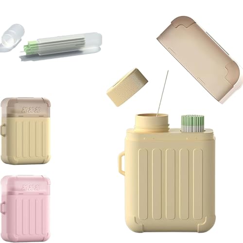 Ear Piercing Cleaning Kit, Disposable Earrings Hole Cleaner with 180 Earrings Floss of Free Refill Pack of 60 Sticks, Ear Piercing Hole Cleaning Kit, Odor Removal (Mint)