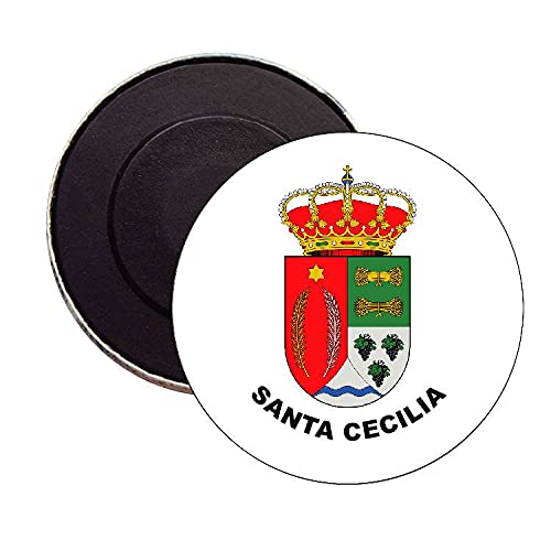 ROUND MAGNET. SAINT CECILIA BURGOS HERALDIC SHIELD