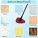 4 Pack Microfiber Flat Mop Head Refills for O-Cedar EasyWring & RinseClean Systems, Easy to Clean Corners, Ceilings, Walls