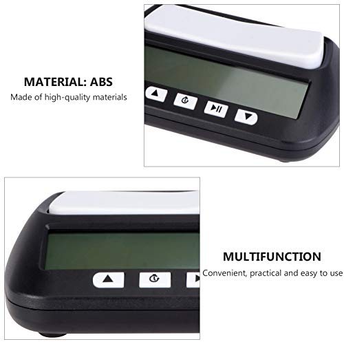 Kisangel Relógio digital de xadrez com temporizador de xadrez para jogos de tabuleiro chinês, inglês