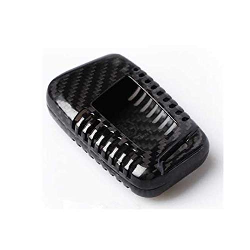 M.JVisun Genuine Carbon Fiber Key Fob Cover for Volkswagen Arteon Atlas Golf Alltrack Jetta Passat for Tiguan for Skoda Kodiaq Superb A7 Smart Car Remote Key, Car Key Fob Case for Men Women - Black