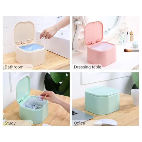 Petite poubelle de table réutilisable et corbeille compacte portable
