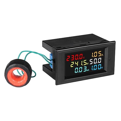 Panneau numérique wattmètre DELURA compteur d'énergie pour tableau électrique