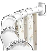 White Curved Shower Curtain Rod 33-78 Inches Adjustable Splicing Design Shower Rods Curved Round ...