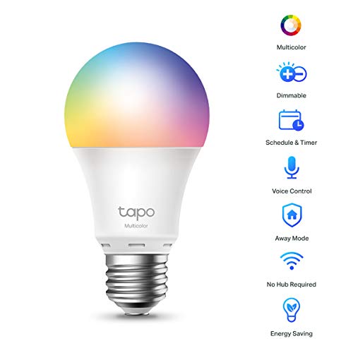 TP-Link Tapo smarthome E27 gloeilamp, alexa gloeilampen, meerkleurige alexa smart lamp, alexa accessoires, compatibel… - Image 3