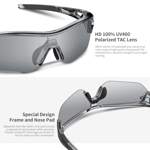Image of BEACOOL Polarized Sports Sunglasses for Men Women Youth