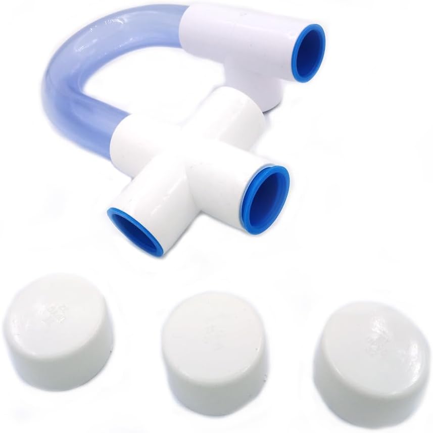 Standard Condensate Trap Switch Combo Kit 3/4 Inch Double tube cap for HVAC Systems, Air Conditioner