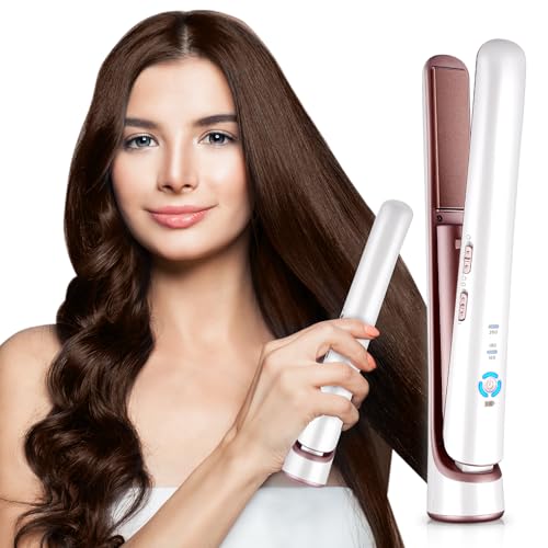 CkeyiN Cordless Hair Straighteners 2-in-1