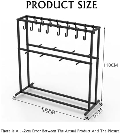 Freestanding Skateboard Storage Rack with Wheels - Holds 4-10 Boards, 50kg Capacity, Durable Sports Equipment Stand for Organizing Skateboards and Gear