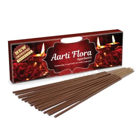 Incienso de alta calidad Aarti Flora varillas Agarbatti con esencia pura para rezar