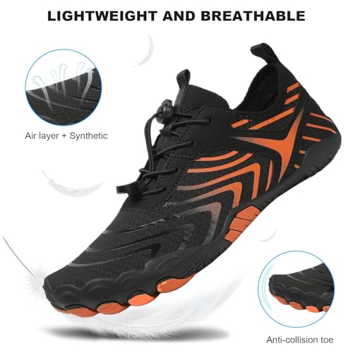 Hike Barefoot Shoes for Women Men Footwear Pro Bare Foot Shoes Wide Toe Box, Healthy & Non-Slip Trail Running Shoes, Breathable Beach Pool Swim Surf Hiking Shoes4