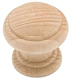 24 Pack - Liberty P33780C-UN-CP Classic Birch Wood Round Cabinet Knob 1-1/2 inch