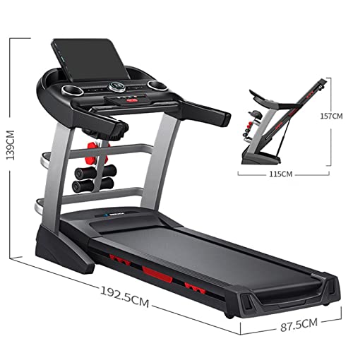 Image of Treadmill Walking Large Foldable Multifunctional Treadmill with Massage Shock Absorption Indoor Fitness Exercise Equipment Electric