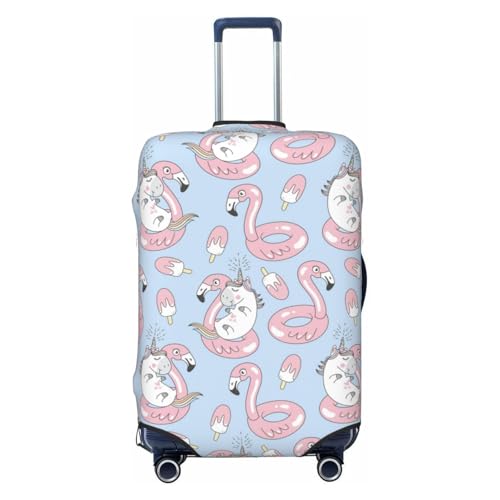 Summer Cute Unicorns For Travel Luggage Cover Suitcase Protector Fits 18-32 Inch Travel Luggage Protector Elastic Luggage Anti-Scratch Suitcase Cover