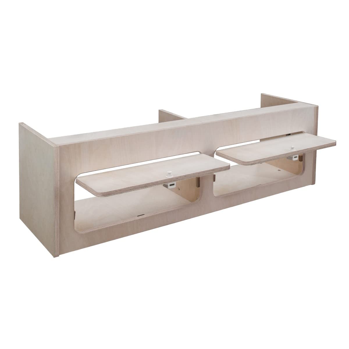 Armoire de Rangement en MDF Placard à Nourriture Accessoires de Cusine Vaisselle - 100cm x 30cm x 30cm - Fermeture Douce Automatique [Trous Pré-Perçés & Fixations INCLUSES] Aménagement Camping-Car Van