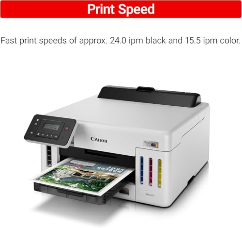 Image of Canon MegaTank GX5120 Inkjet Color Printer for Home Office, Schoolwork, Documents, Crafts and Wireless Printing from Devices (6884C002) + Printer Cable + Cleaning Kit + More (9pc Bundle)