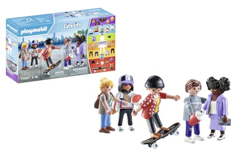 Playmobil 71401 My Figures Fashion, City Life, 5 play figures with more than 1000 possible combinations