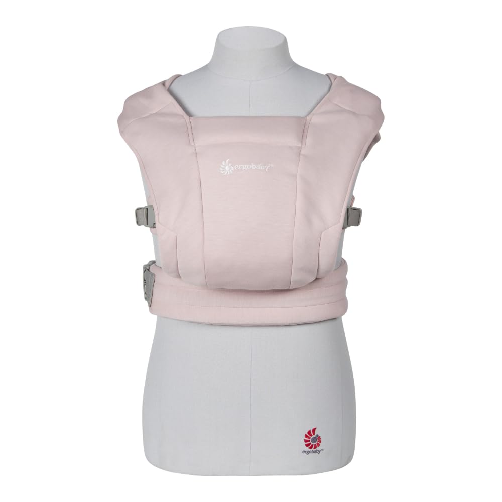 Embrace Baby Carrier Specially for Newborns from Birth with Head Support, Spreadable Cross Straps and Supportive Waistbelt, Super Soft and Ergonomic, 2 Carry Positions, 3-11 Kgs, Blush Pink