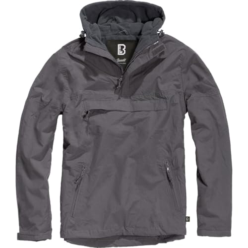 Image of Men's Fleece-Lined Quarter Zip Windbreaker Pullover