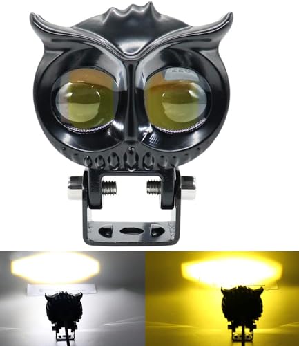 Image of Led OWL Shape Fog Yellow-White light Low & High Beam for universal vehicles 9V-60V 20W