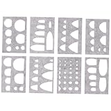 NUOLUX フェルトクラフト用ステンシルモールド ニードルフェルティング 手工芸 アップリケ型 羊毛フェルト制作に適用 軽量で持ち運び便利