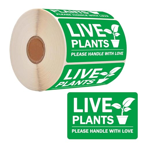 400 Pcs Live Plants Please Handle with Love Stickers 2