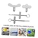 WHAMVOX Pcs Radiator Vent Key Air Plumbing Tool Water Shut off Key Heater Bleed Triangle Socket