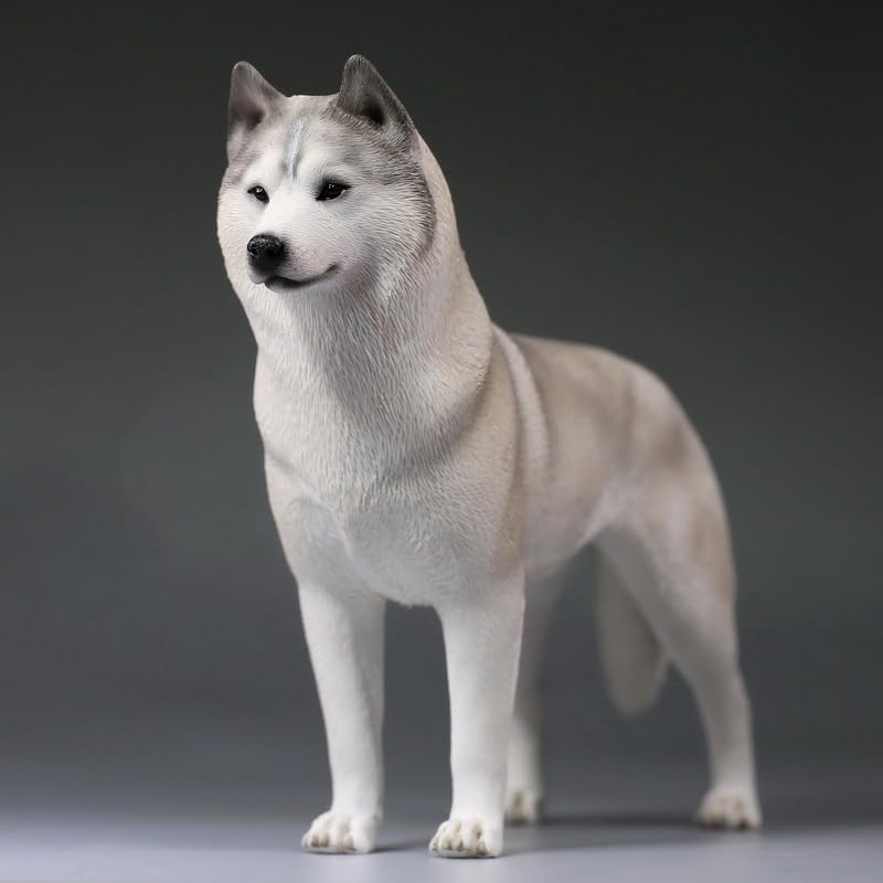 MRZ Husky Dog Statue Husky Dog Figurine for Desktop Decor Durable Polyresin with Intricate Details Gifts for Dad Birthday