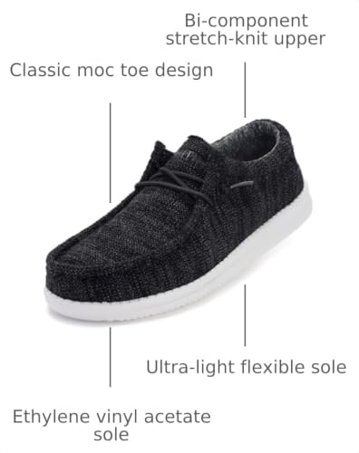 Image of WHITIN Men's Easy Breezy Slip On Loafers DU06 | Foam-Cushioned Footbed, Ultra-Lightweight Flex, Sneaker-Like Comfort for Casual Walking, Travel Ready