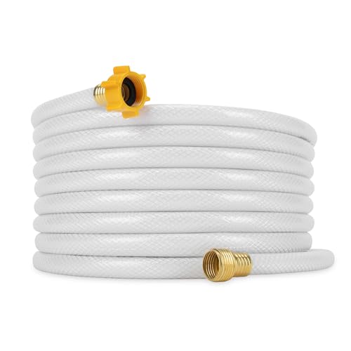 Image of Camco TastePURE 25-Ft - RV Drinking Water Hose - Contains No Lead, No BPA & No Phthalate - Features Reinforced Design & Crafted of PVC - 1 /2 inch Inside Diameter, Made in the USA (22735)