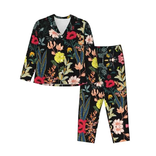 Pyjama floral bohème en coton doux pour des soirées cocooning et nuits paisibles