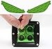 Lamin-x Custom Fit Green Fog Light Covers for Hyundai Elantra Coupe (13-14)