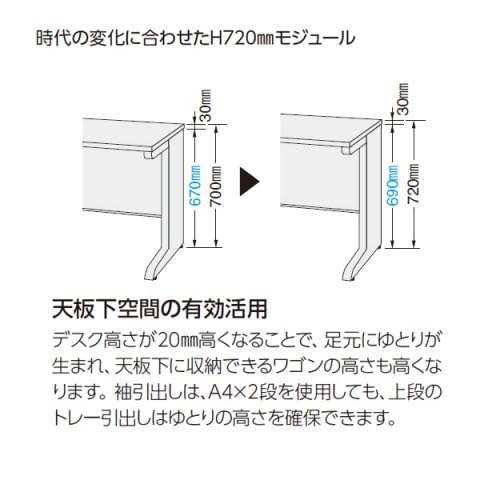 Amazon | ライオン オフィスデスク 片袖机 完成品 組立不要 YDH YDH