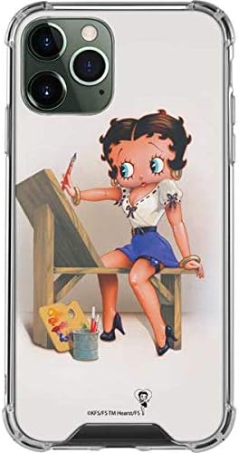 Skinit Clear Phone Case Compatible with iPhone 12 Pro - Officially Licensed Betty Boop The Artist Design