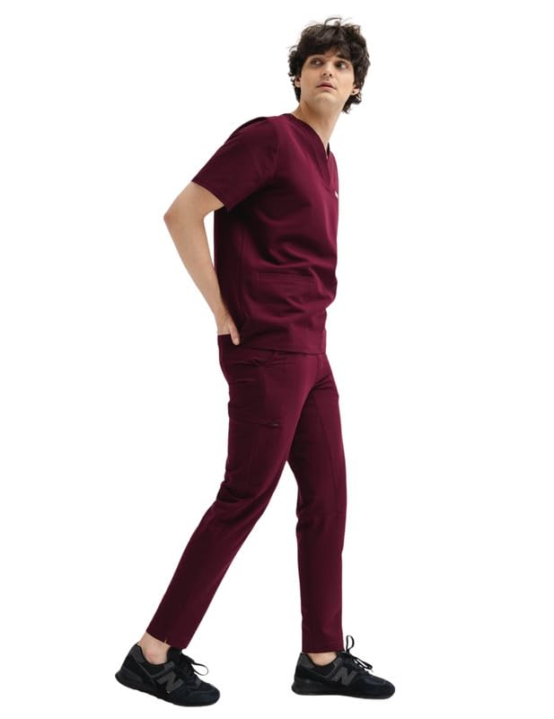 Pantalones médicos para hombre para el sector médico y de enfermería, elegantes y cómodos, con goma elástica, pantalones de cuidado profesional