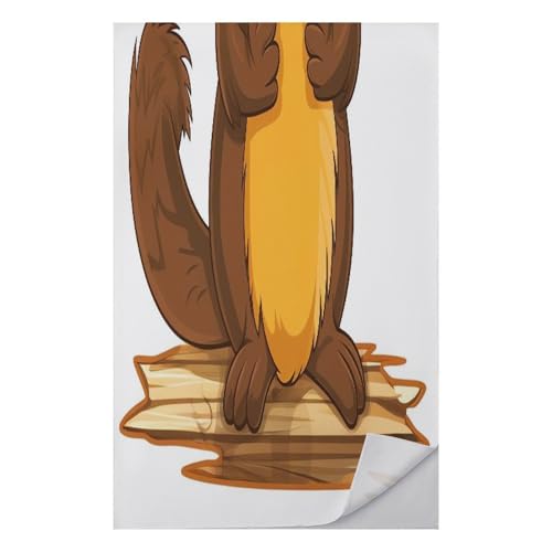 AQRJLPM Cartoon Animated Beaver Quick Dry Towel Cold Fabric Workout Sweat Towels Highly Absorbing Odor-Free Travel Towel for Hot Yoga Tennis Running Exercise Working Out Camping