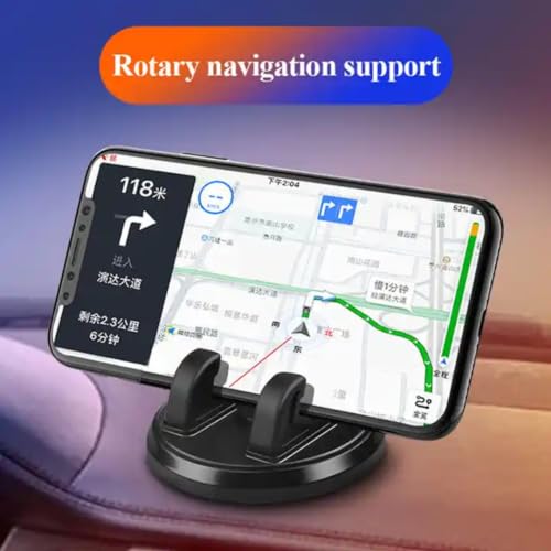 Image of Rotable Mobile Phone Stand | Desktop Phone Holder | Rotation Car Dashboard for Desk, Bed, Table, Office, Video Recording, Home & Online Classes. (Center Mobile Holder)