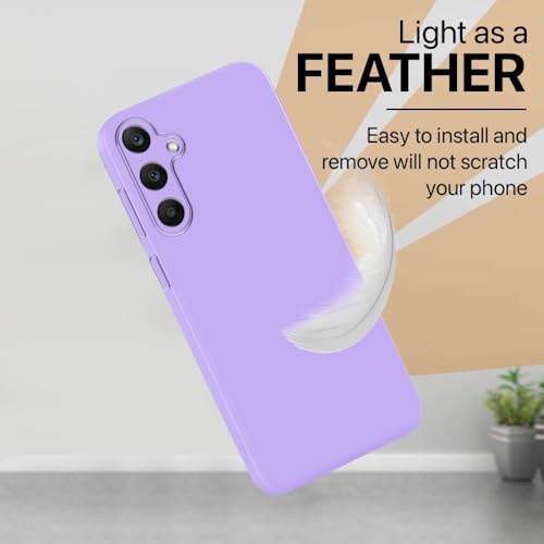 Image of Back Cover for Samsung Galaxy A35 5G | Full Camera Protection | Premium Liquid Silicon Case | Flexible Bumper Case for Samsung Galaxy A35 5G (Purple)