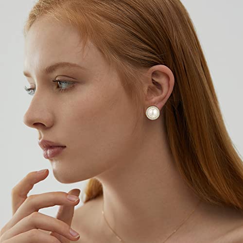 8 Pairs Pearl Drop Dangle Earrings Set For Women Long Tassel Big Stud Faux Pearl Earrings Dainty Lightweight Bridal Wedding Double Sided Front Back Earrings #TOP7