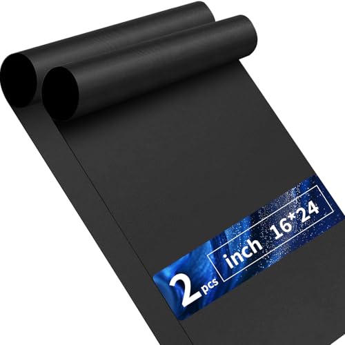 Mosmat Oven Liners for Bottom, Heavy Duty Oven Mat 2 Pack Large 16 x 24 Inches, Heat Resistant Liners for Bottom of Electric Gas Toaster Oven, BPA & PFOA Free
