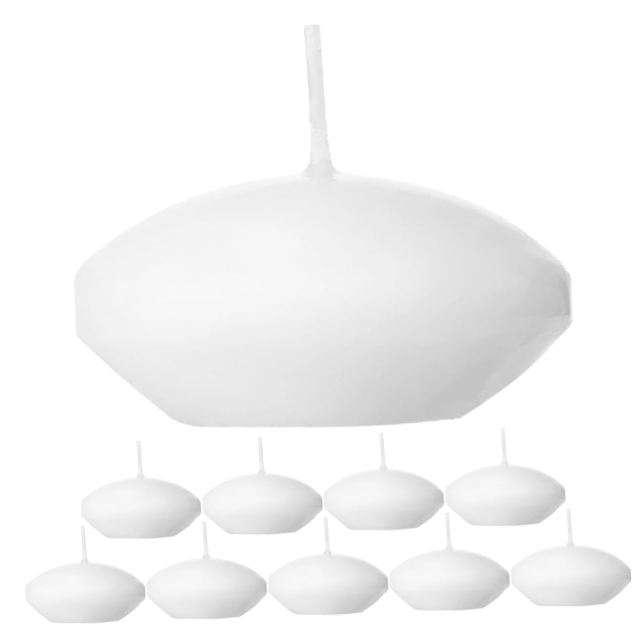 10piezas Velas Flotantes sin Aroma para Bodas Velas para Fiestas y Decoración del Hogar para Jarrones Cilíndricos Restaurantes o Fiestas