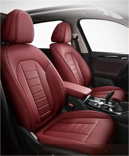 Housses siège voiture cuir confort pour voyage en famille Volvo XC60 XC40 V60 vin rouge style