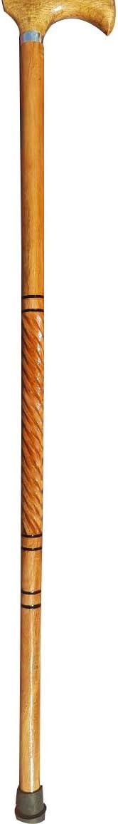 Lifestyle Helpmate Wooden Walking Stick with Handle 36 inch (Standard)