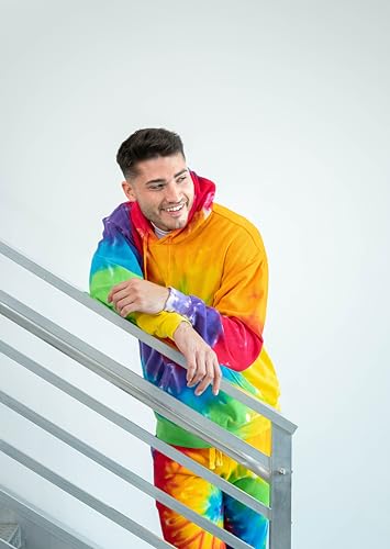 Image of Colortone Tie Dye Pullover Hoodies for Women and Men - Classic Fit Sweatshirts