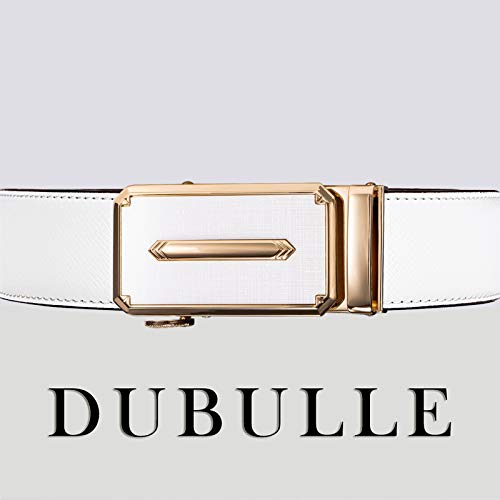 Image of Dubulle Men's Ratchet Belt Gold /Black /Red /Green /Blue /White Automatic Buckle Business Casual Belt Gift - Adjustable Fit