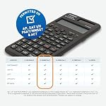 Casio FX300MSPLUS2 Scientific 2nd Edition Calculator, with New Sleek Design, Black, 0.4" x 3" x 6.4"