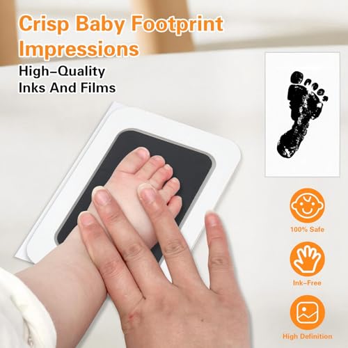 CIOXSOIO 6Pcs Fußabdruck Baby, Pfotenabdruck Set Hund, Baby Abdruckset Handabdruck set, Pfotenabdruck Set Katze kommt nicht mit Farbe in Berührung für Baby Geschenk Geschenke zur Geburt